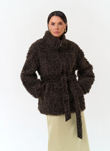 Женская дубленка из эко замши Женская дубленка из эко замши фото