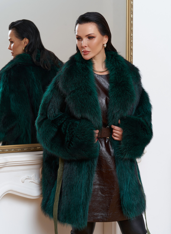 Шуба из енота летучая мышь