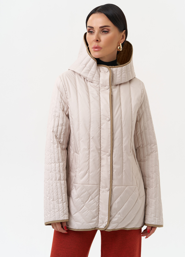 Женская утепленная куртка с капюшоном модель № 30023 универмаг малина