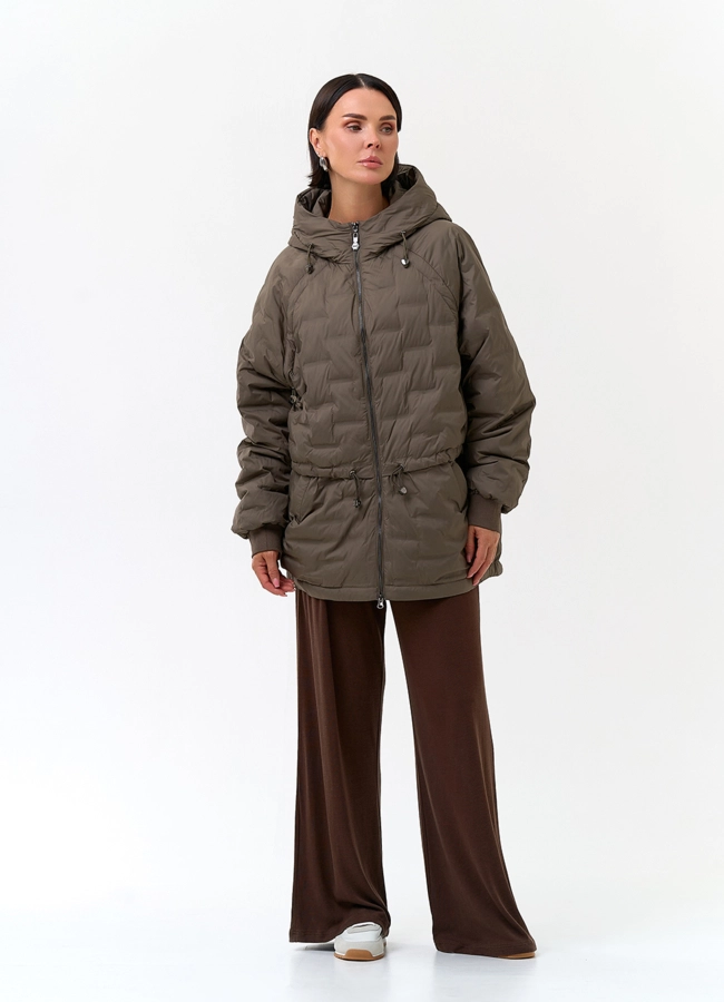 Женская куртка с капюшоном модель № 33793 в рассрочку