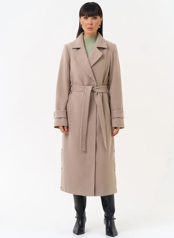 Женское пальто с английским воротником фото