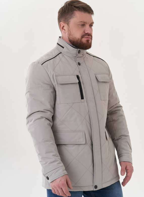 Мужская куртка серого цвета