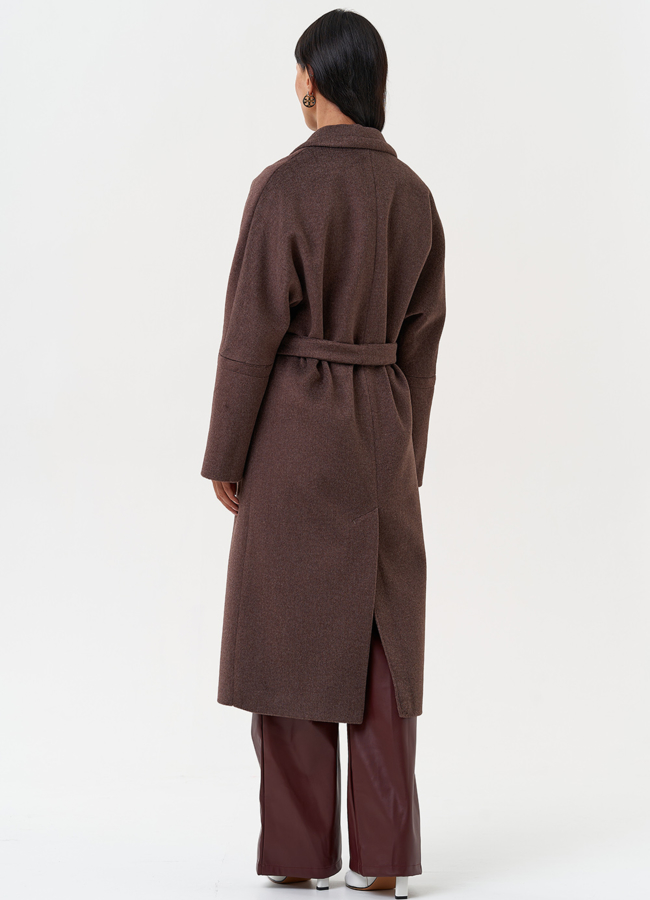 фото Женское пальто с английским воротником модель № 31208