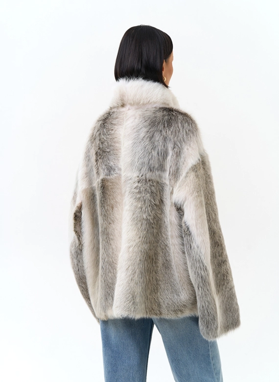 Дубленка двухсторонняя с поясом фото