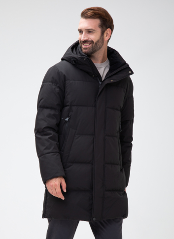 Мужской пуховик с капюшоном 